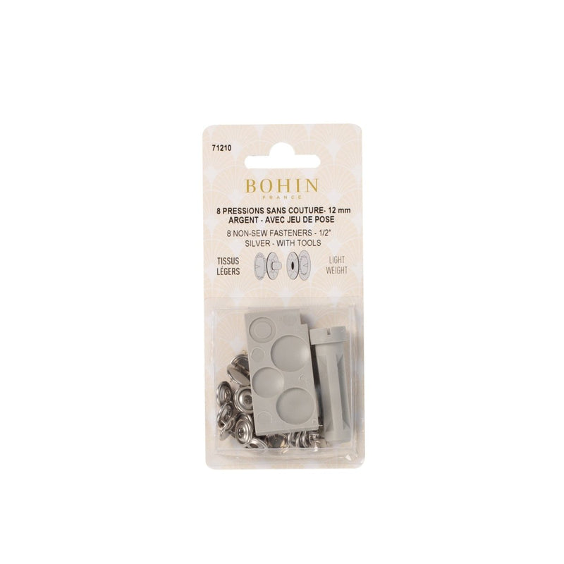 Boutons pression sans couture - 12 mm - BOHIN France