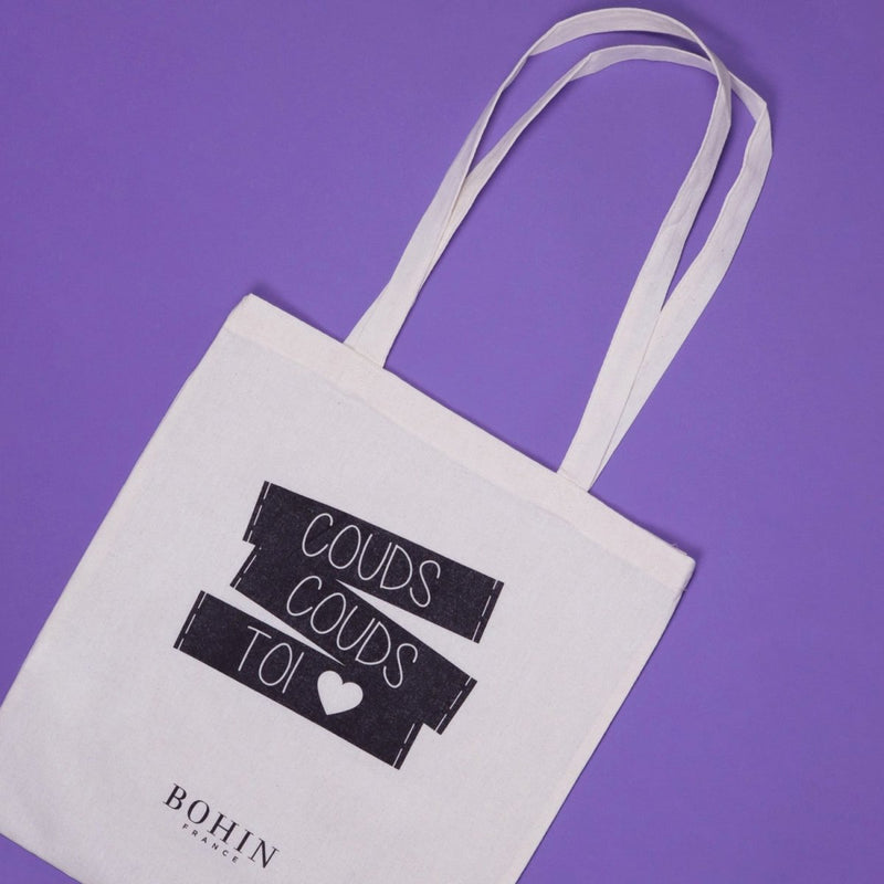 Tote bag message "Couds-couds toi" - BOHIN France