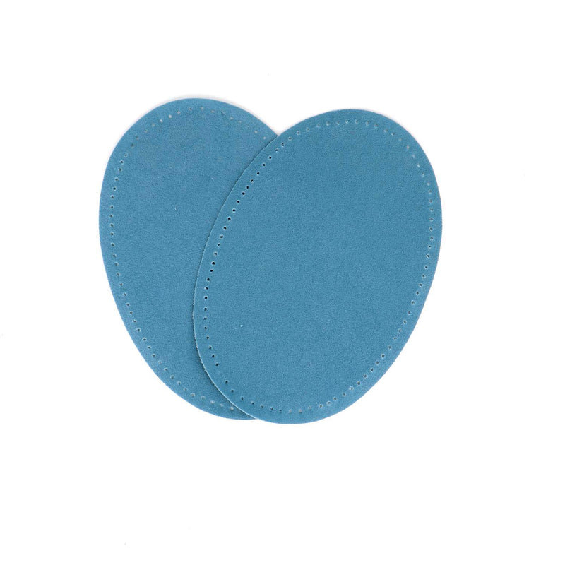 Suede iron on oval repair patches