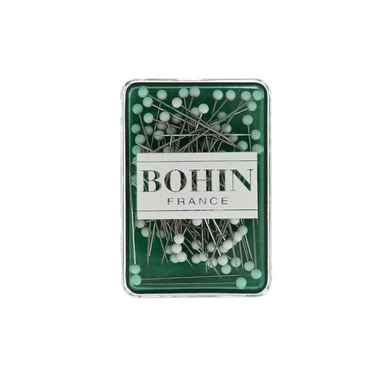 Boîte de 80 épingles à tête de verre extra-fines M7 - 30 mm blanches - BOHIN France