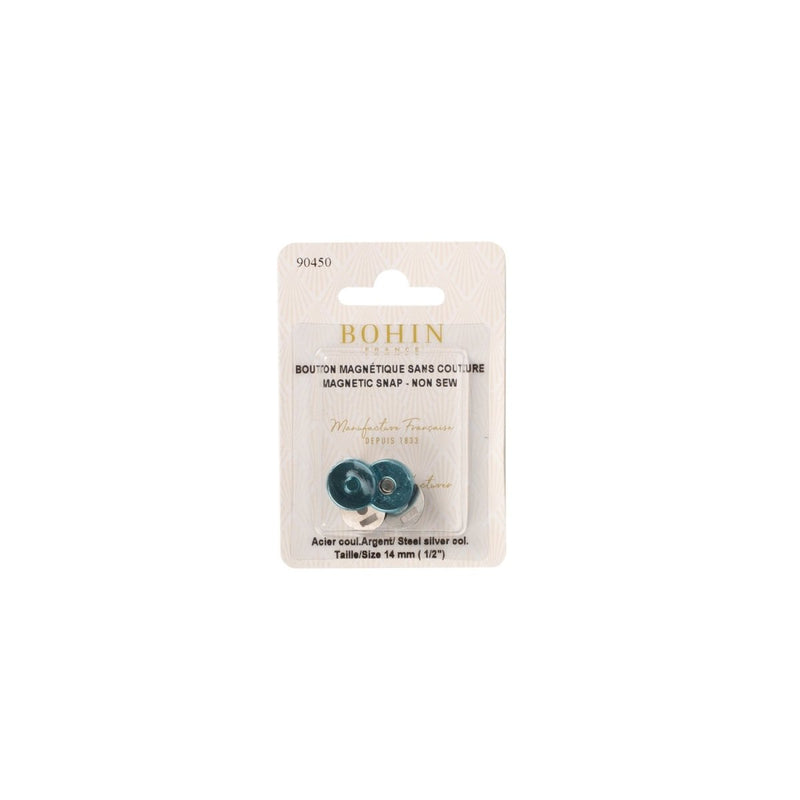 Boutons magnétiques sans couture - 14 mm argenté - BOHIN France
