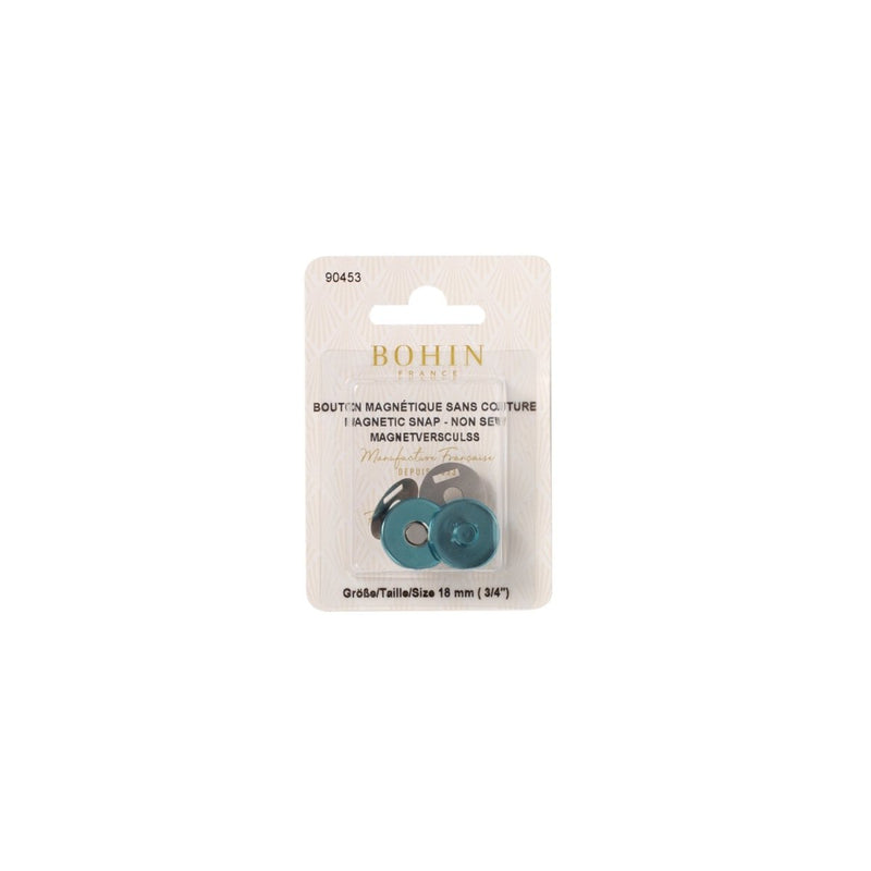 Boutons magnétiques sans couture - 18 mm argenté - BOHIN France