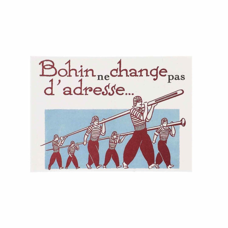 Carte postale "BOHIN change d'adresse" - BOHIN France