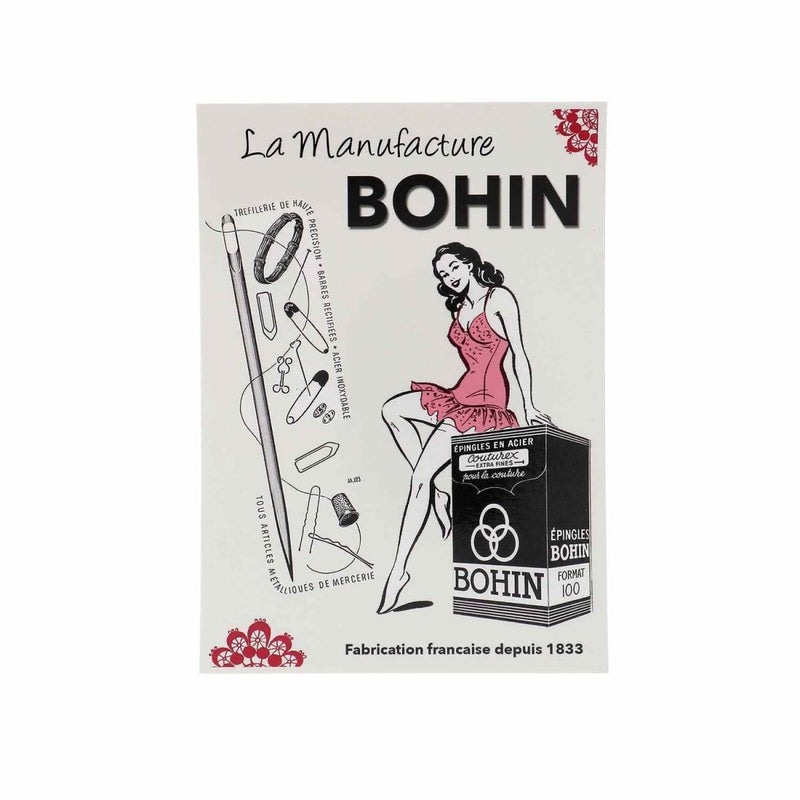 Carte postale "Publicité vintage rose" - BOHIN France