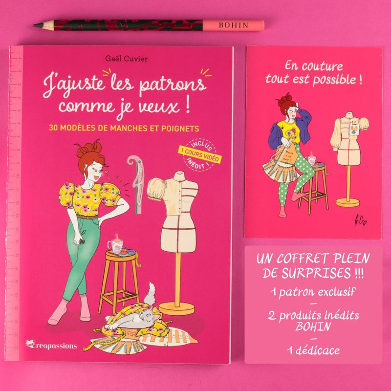 Coffret Livre Gaël and Sew "J'ajuste les patrons comme je veux !" - BOHIN France