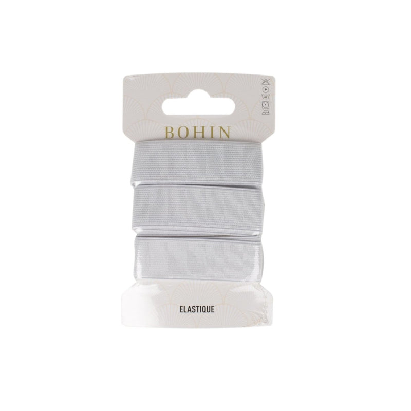 Elastique de confection tissés "tous usages" - 18 mm blanc - BOHIN France