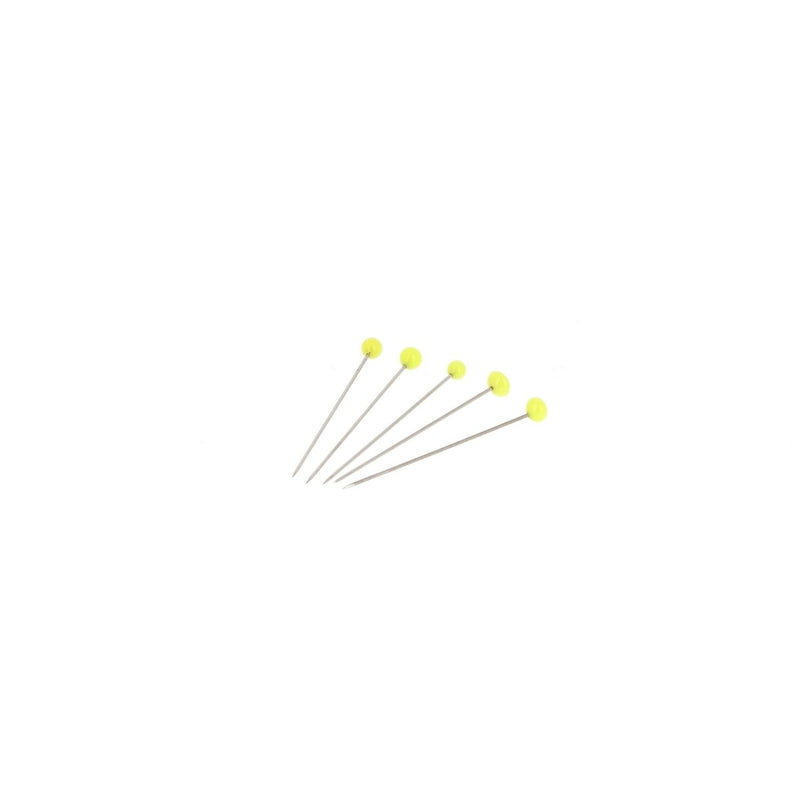Epingles à tête de verre super-fines M7 - 35 mm jaunes - BOHIN France