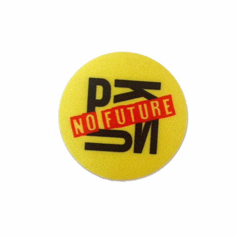 Patch thermocollant "Punk attitude" - No future jaune