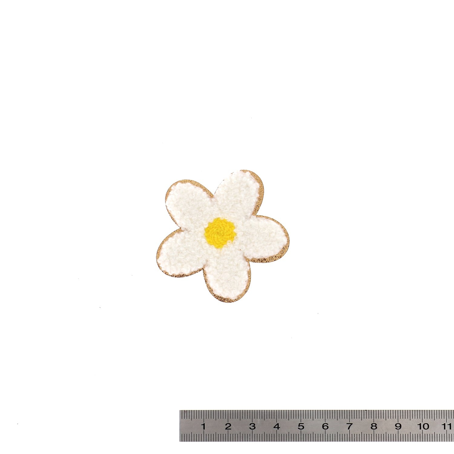 Patchs fluffy thermocollants – Effet doudou & liseré doré