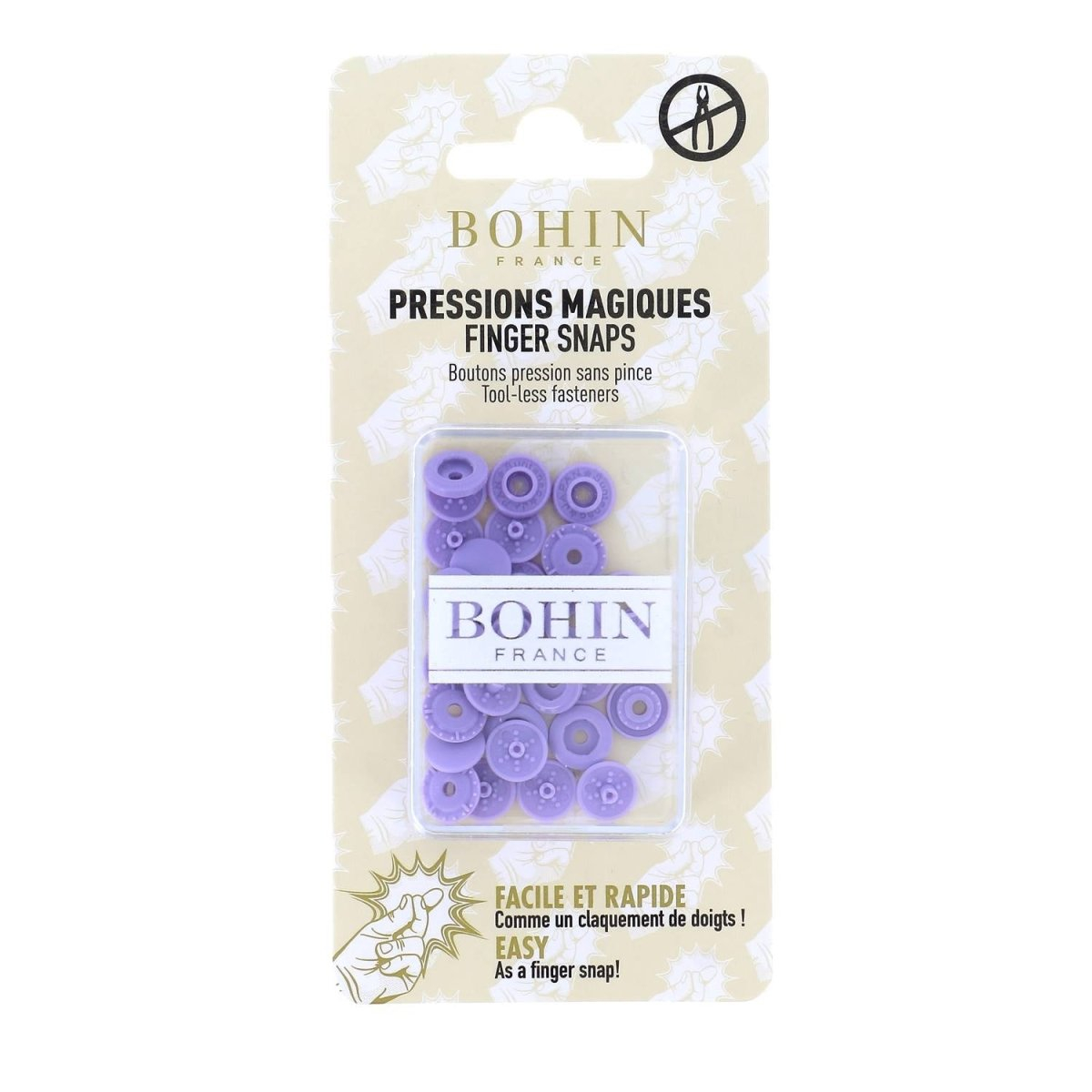 Magic snaps - Clip-free snaps