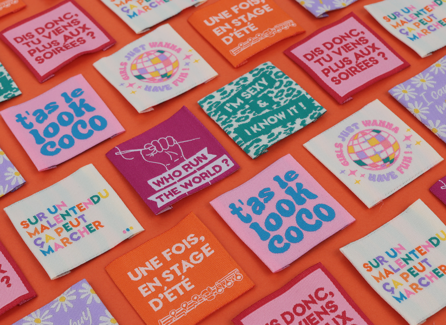 Sew-on woven labels - Summer edition