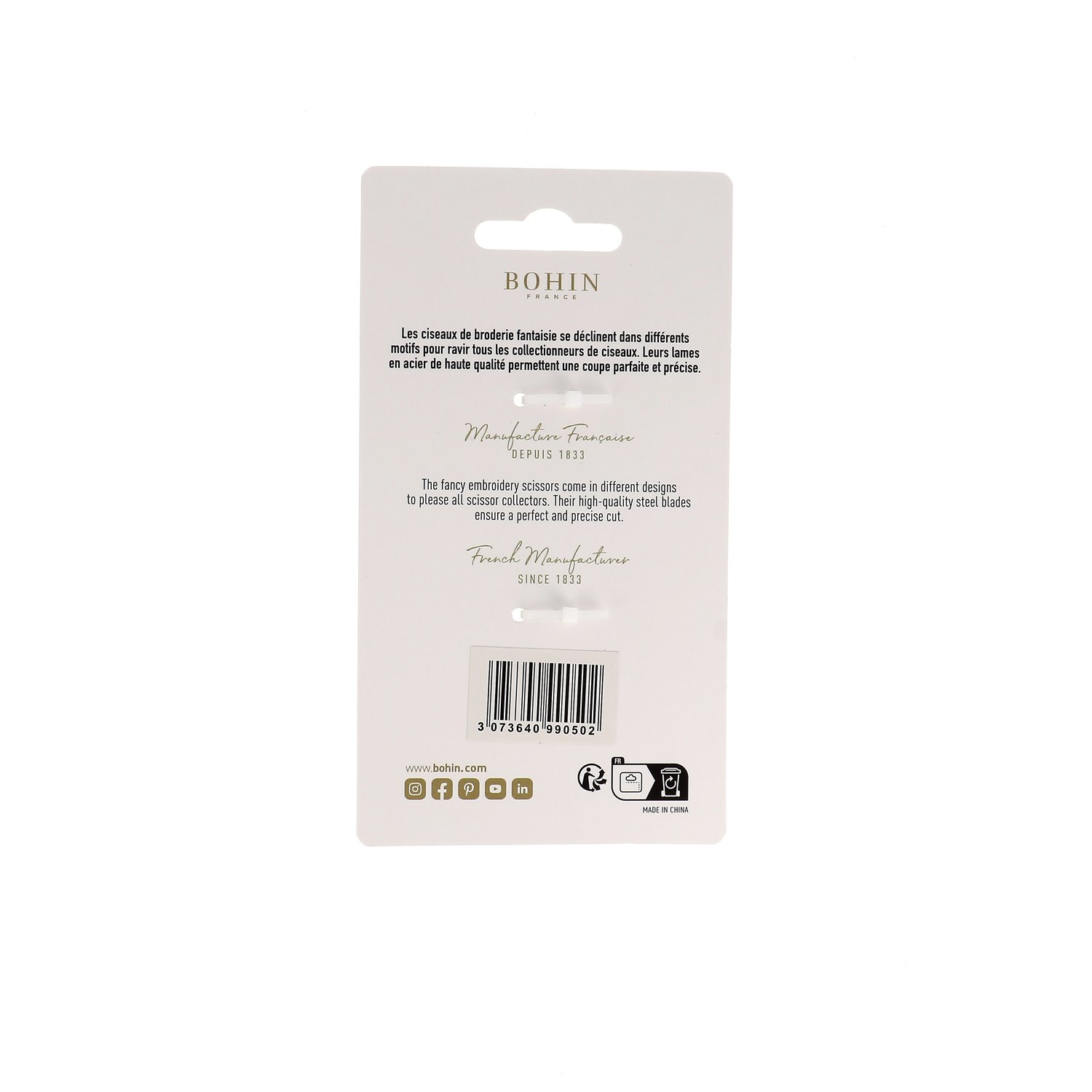 Ciseaux de broderie fantaisie - Collection Blossom - 4 couleurs