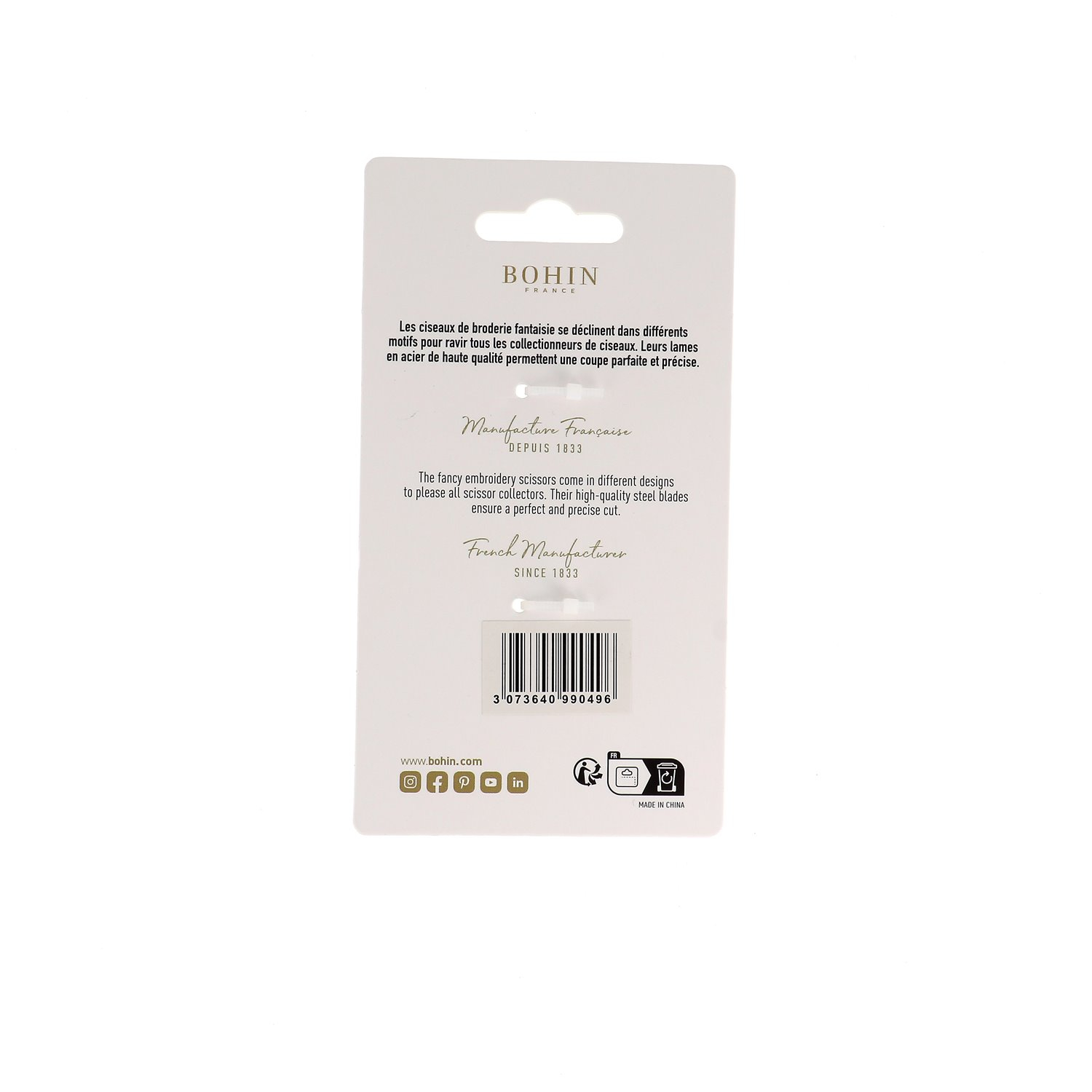 Ciseaux de broderie fantaisie - Collection Blossom - 4 couleurs