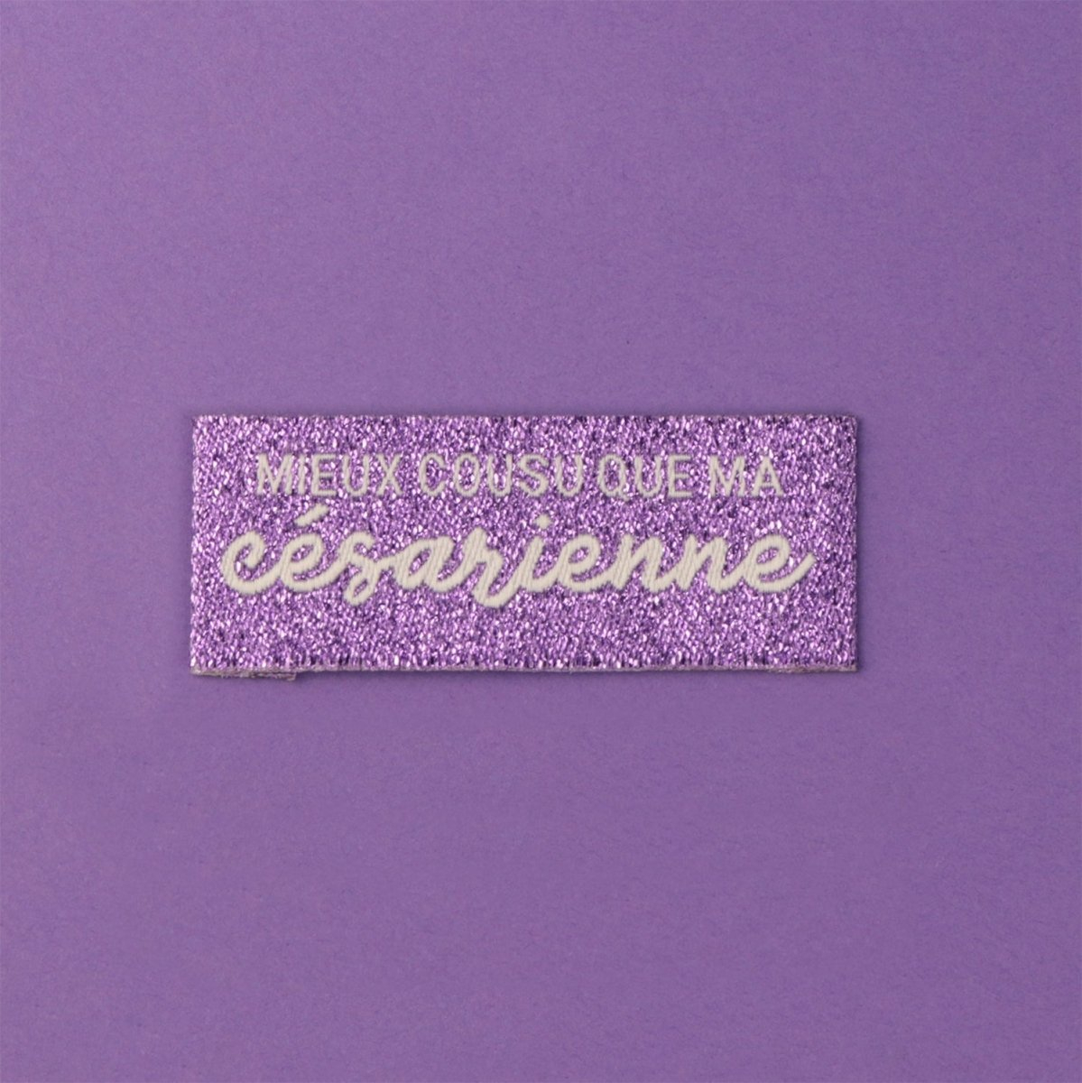 Woven labels to sew “better sewn than…”