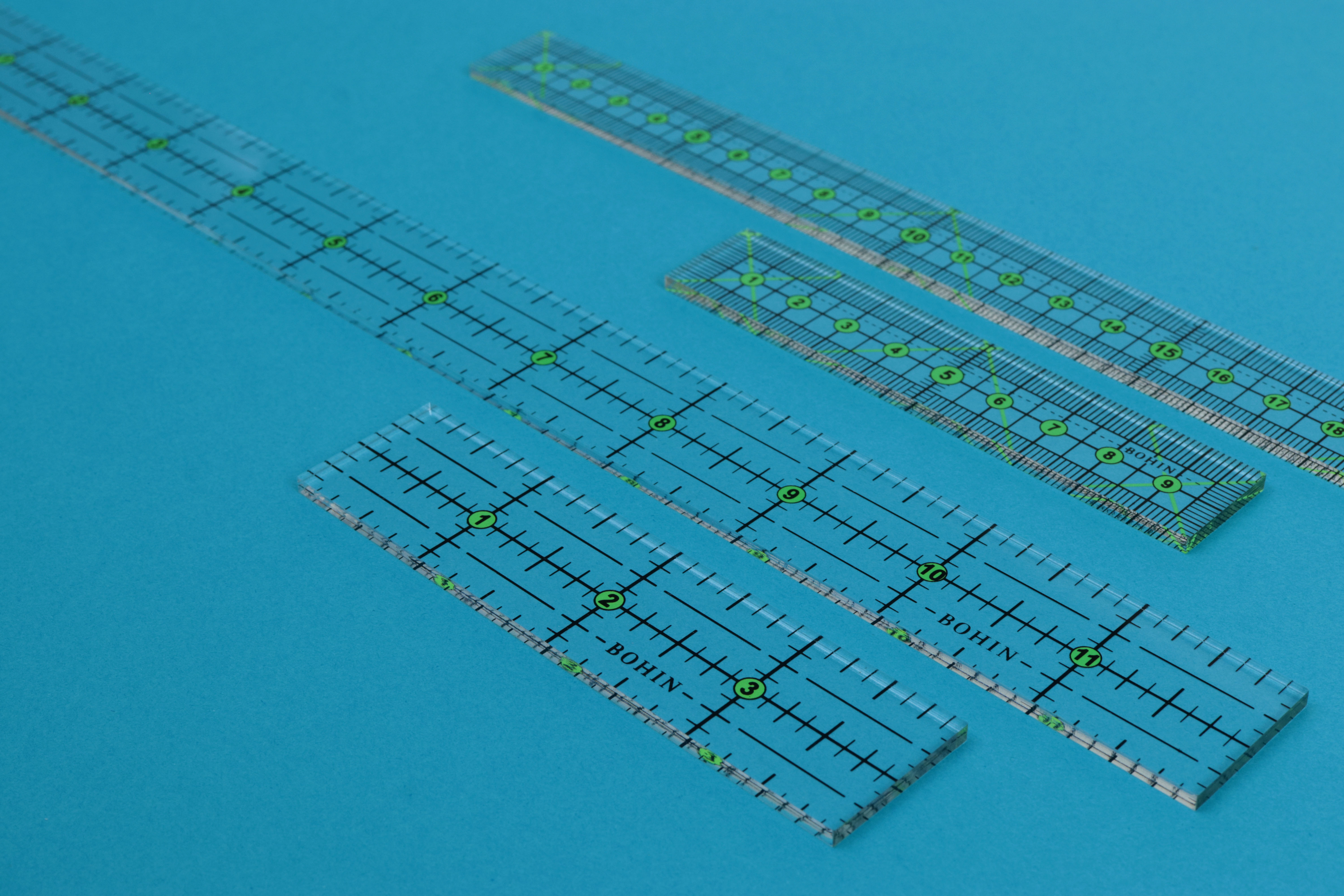 Mini quilting and sewing rulers