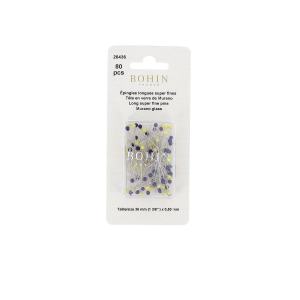 Épingles longues super fines - Tête en verre de Murano - 36 mm. - Ø 0,50 mm.