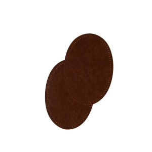 Renforts coudes et genoux  - Thermocollants - imitation daim - 9,5 x 14 cm