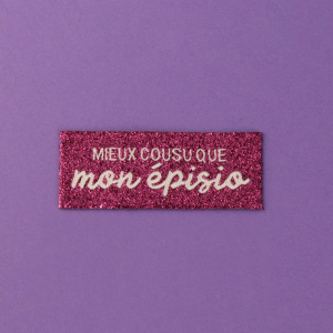 Woven labels to sew “better sewn than…”