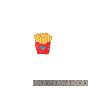 Patchs thermocollants – Effet point de croix pixelisé