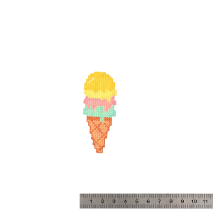 Patchs thermocollants – Effet point de croix pixelisé