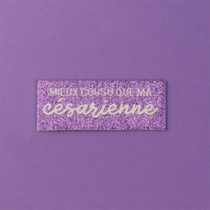 Woven labels to sew “better sewn than…”