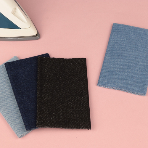 Pièce de réparation thermocollante pour jeans